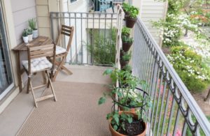 organized balcony